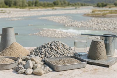 چگونه کیفیت مصالح رودخانه ای را برای بتن آماده ارزیابی کنیم