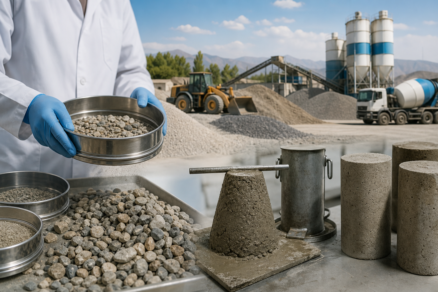 استانداردها و روش های آزمون مصالح رودخانه ای در تبریز
